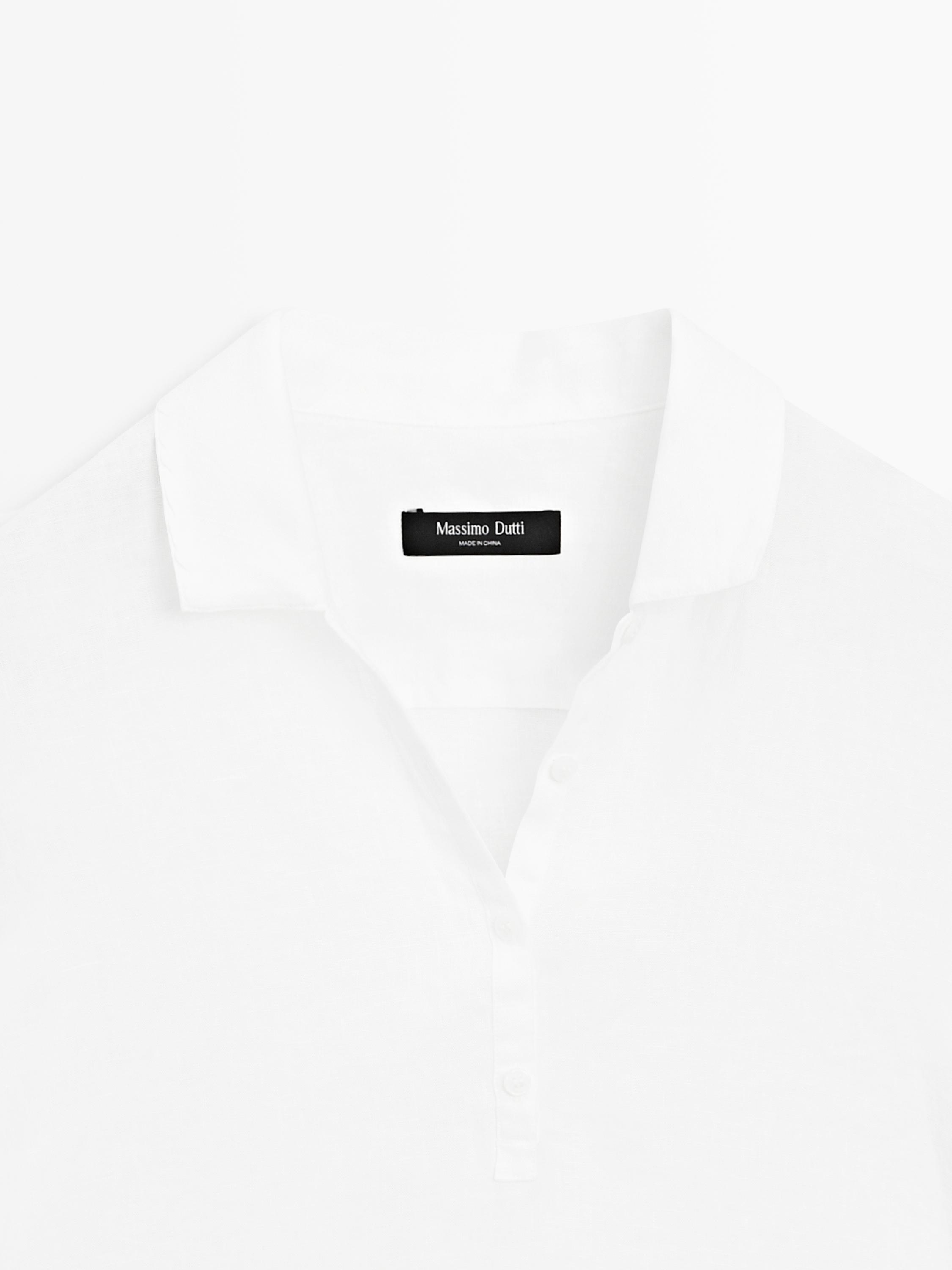 Polo manches courtes lin